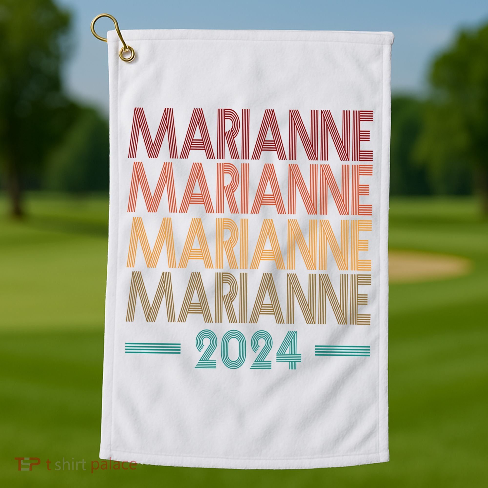 Vote Marianne Williamson Retro 2024 Golf Towel