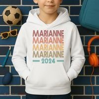 Vote Marianne Williamson Retro 2024 Kids Hoodie thumb 2