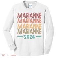 Vote Marianne Williamson Retro 2024 Kids Long Sleeve Shirt thumb 0