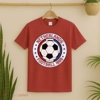 Vintage Netherlands 1889 Football Soccer Ball T-Shirt thumb 2