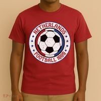 Vintage Netherlands 1889 Football Soccer Ball T-Shirt thumb 3