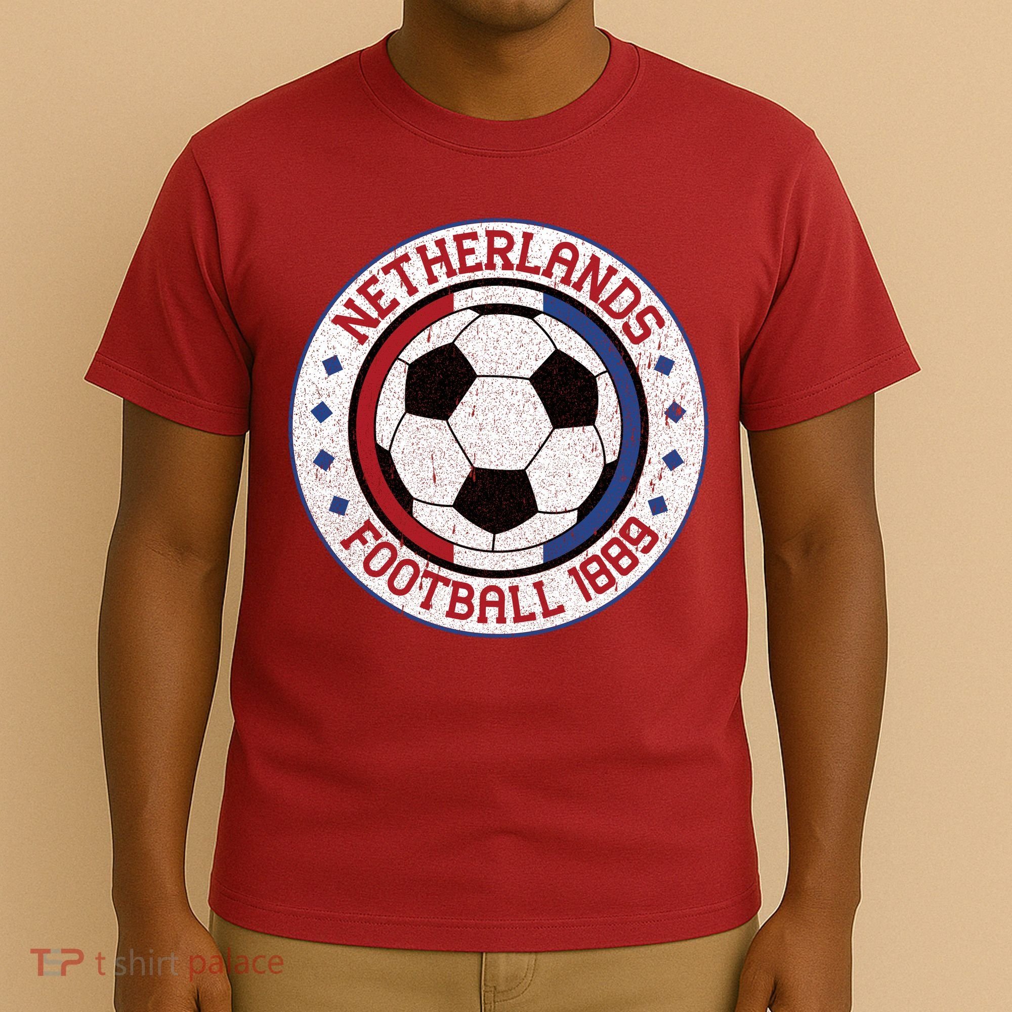 Vintage Netherlands 1889 Football Soccer Ball T-Shirt
