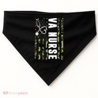 VA Nurse Army USA Flag USA-Made Doggie Bandana thumb 0