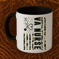 VA Nurse Army USA Flag Coffee Mug thumb 2