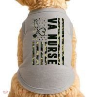 VA Nurse Army USA Flag Doggie Tank thumb 0