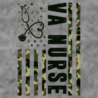 VA Nurse Army USA Flag Doggie Tank thumb 3