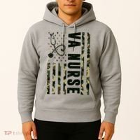 VA Nurse Army USA Flag Hoodie thumb 2