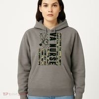 VA Nurse Army USA Flag Hoodie thumb 5