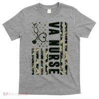 VA Nurse Army USA Flag T-Shirt thumb 0