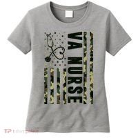 VA Nurse Army USA Flag Women's T-Shirt thumb 0