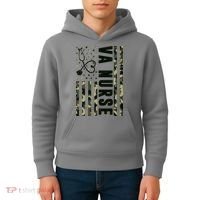 VA Nurse Army USA Flag Kids Hoodie thumb 4