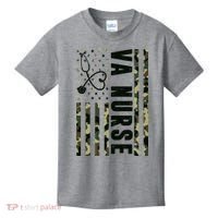 VA Nurse Army USA Flag Kids T-Shirt thumb 0