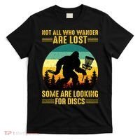 Vintage Not All Wander Are Lost Some Are Looking Disc Golf T-Shirt thumb 0