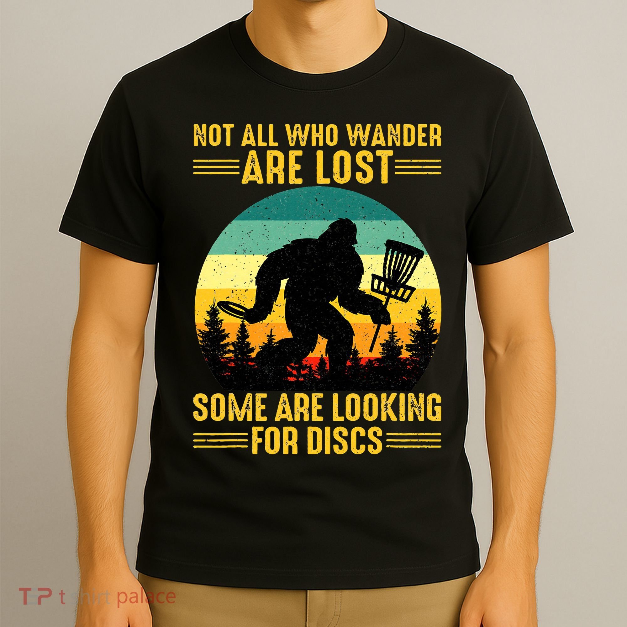 Vintage Not All Wander Are Lost Some Are Looking Disc Golf T-Shirt