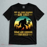 Vintage Not All Wander Are Lost Some Are Looking Disc Golf T-Shirt thumb 5