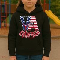 VA Nurse Apparel - VA Nurse Squad Kids Hoodie thumb 3
