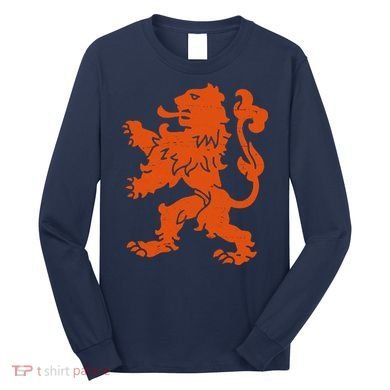 Vintage Netherlands Crest Logo Long Sleeve Shirt