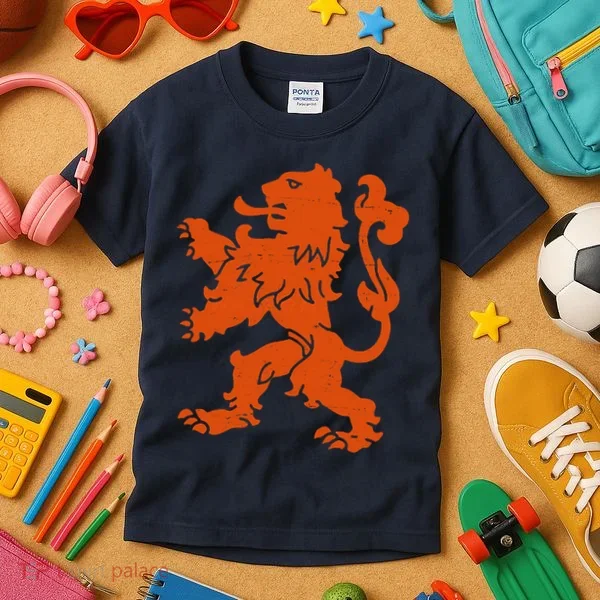 Vintage Netherlands Crest Logo Kids T-Shirt