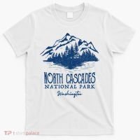 Vintage North Cascades National Park Retro Deer Washington T-Shirt thumb 0