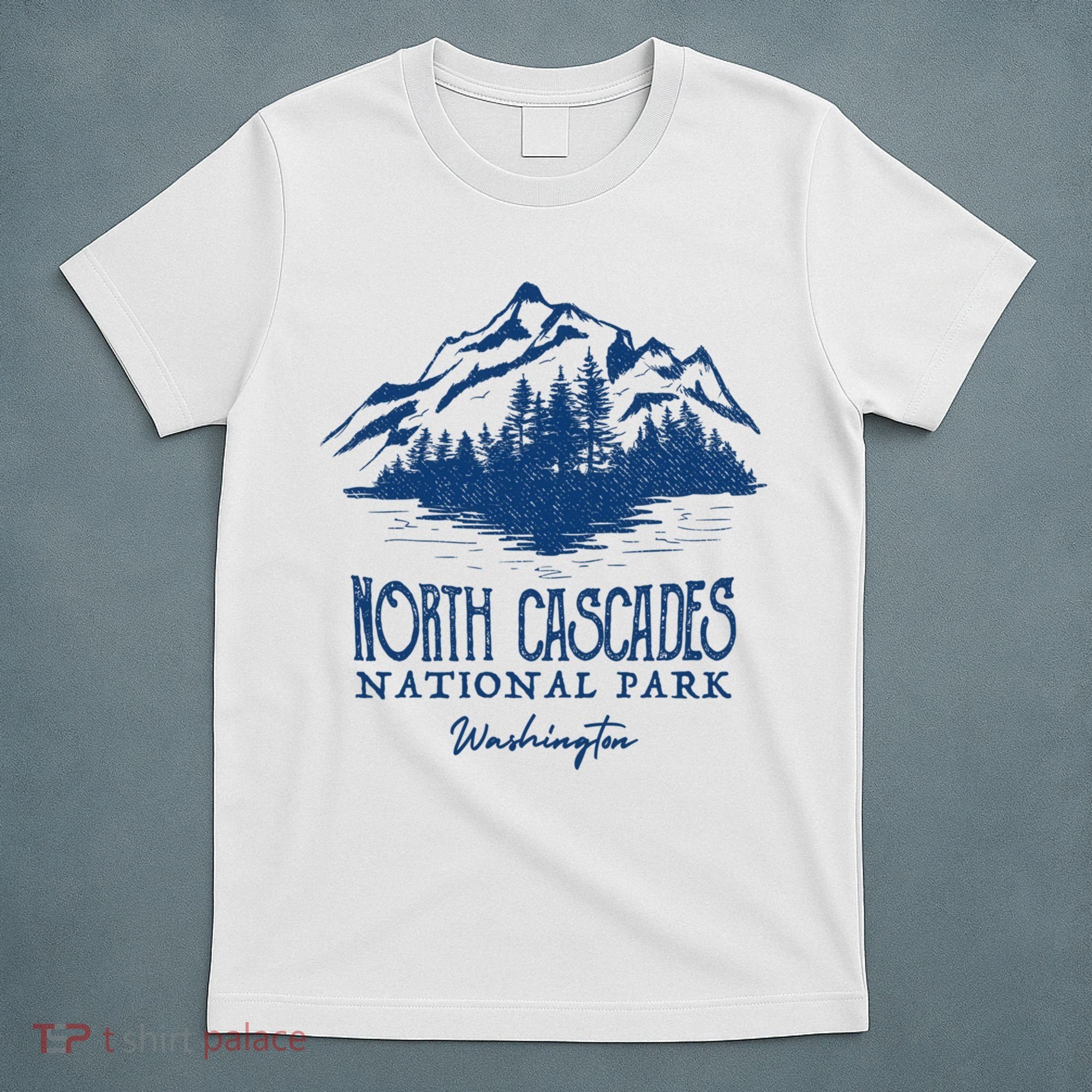 Vintage North Cascades National Park Retro Deer Washington T-Shirt