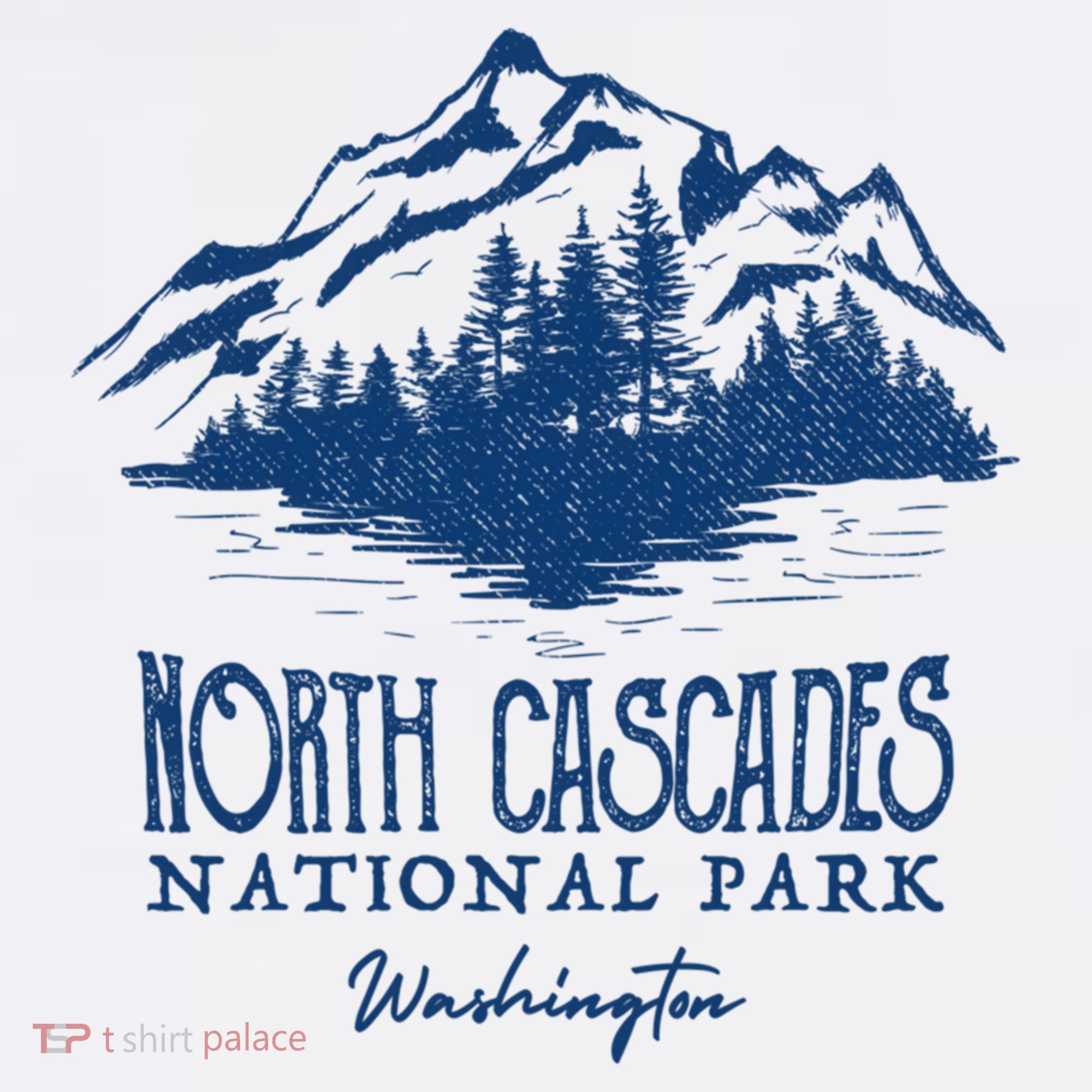 Vintage North Cascades National Park Retro Deer Washington T-Shirt