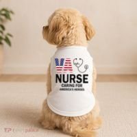 VA Nurse Caring For American's Heroes Doggie Tank thumb 2