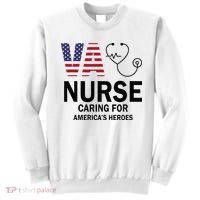 VA Nurse Caring For American's Heroes Sweatshirt thumb 0