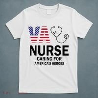 VA Nurse Caring For American's Heroes T-Shirt thumb 5