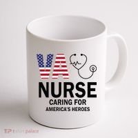 VA Nurse Caring For American's Heroes Coffee Mug thumb 1