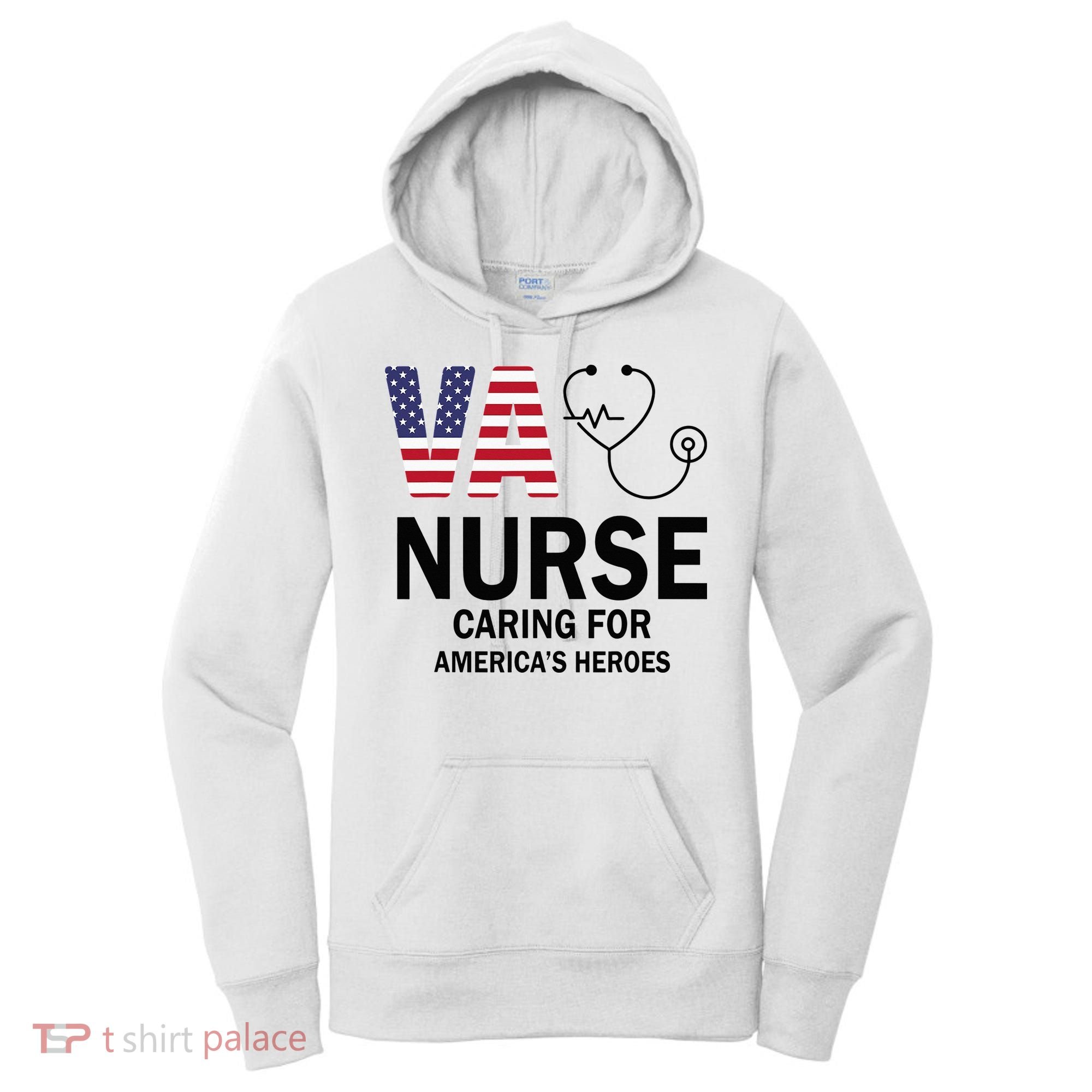 VA Nurse Caring For American's Heroes Women's Hoodie