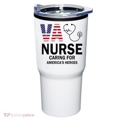 VA Nurse Caring For American's Heroes Tumbler
