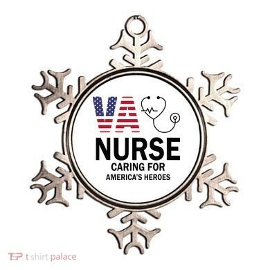 VA Nurse Caring For American's Heroes Ornament