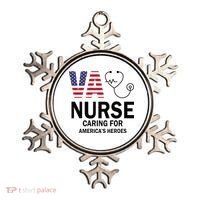 VA Nurse Caring For American's Heroes Ornament thumb 0