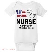 VA Nurse Caring For American's Heroes Baby Bodysuit thumb 0