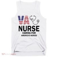 VA Nurse Caring For American's Heroes Tank Top thumb 0