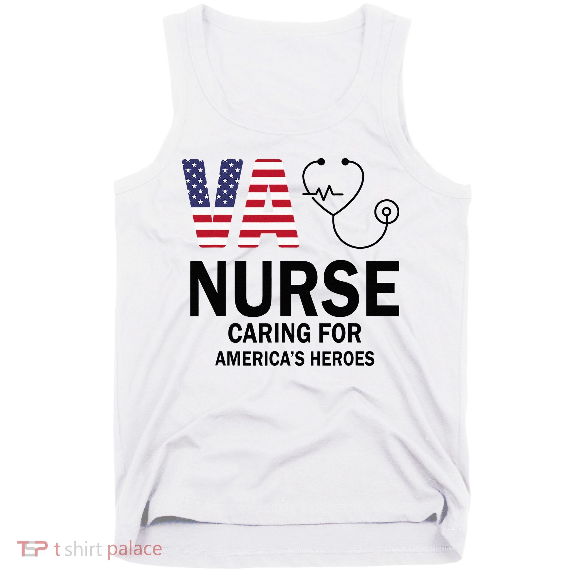 VA Nurse Caring For American's Heroes Tank Top