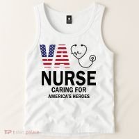 VA Nurse Caring For American's Heroes Tank Top thumb 2