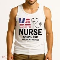 VA Nurse Caring For American's Heroes Tank Top thumb 3