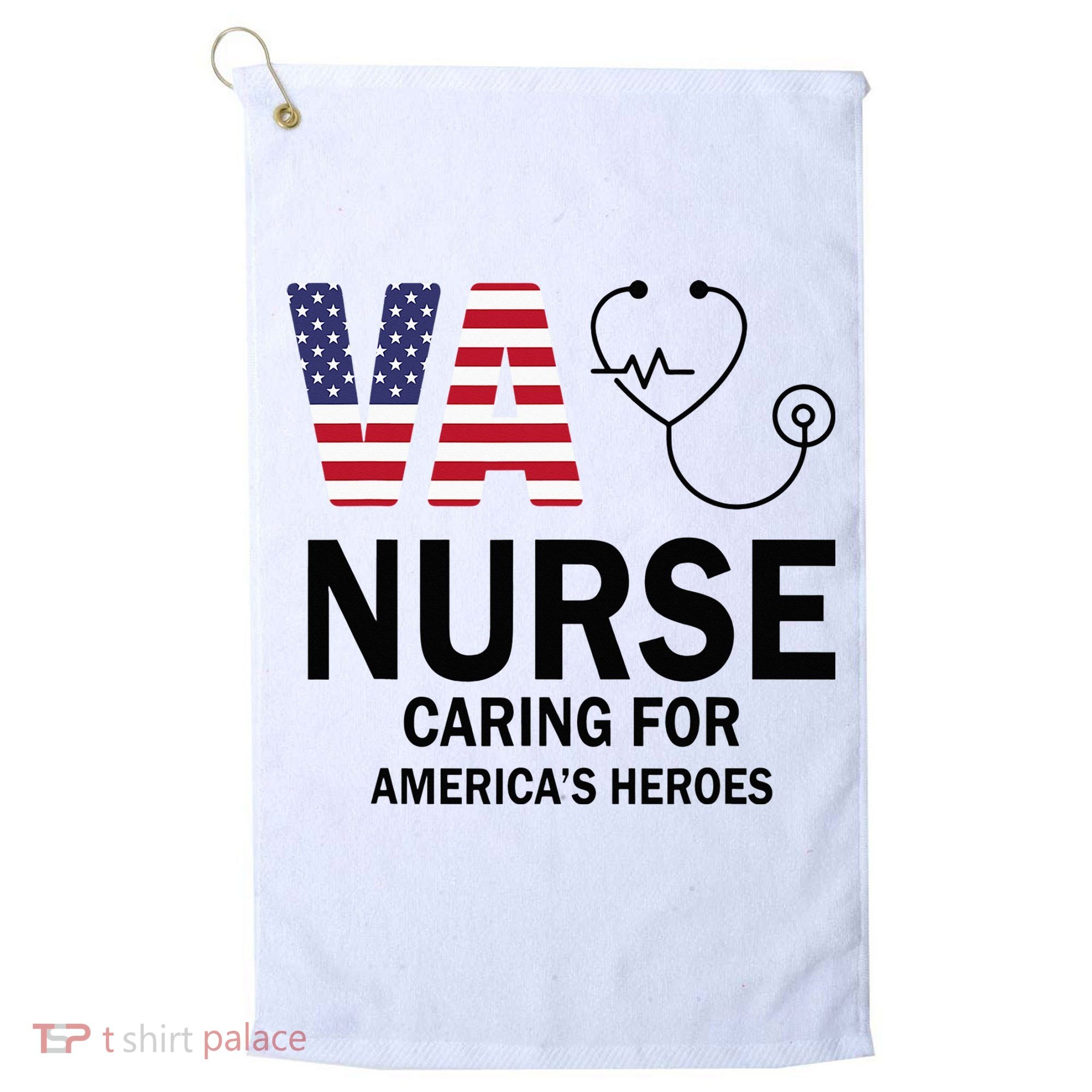 VA Nurse Caring For American's Heroes Golf Towel