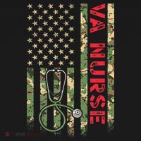 VA Nurse Camouflage American Flag Patriotic Military Hero Premium Women's Tank Top thumb 5