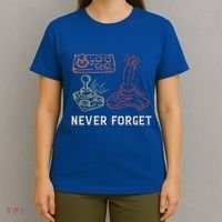 Vintage Never Forget Gamer Gift T-Shirt thumb 4