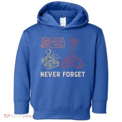 Vintage Never Forget Gamer Gift Toddler Hoodie