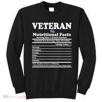 Veteran Nutritional Facts Proud Patriot Sweatshirt thumb 0