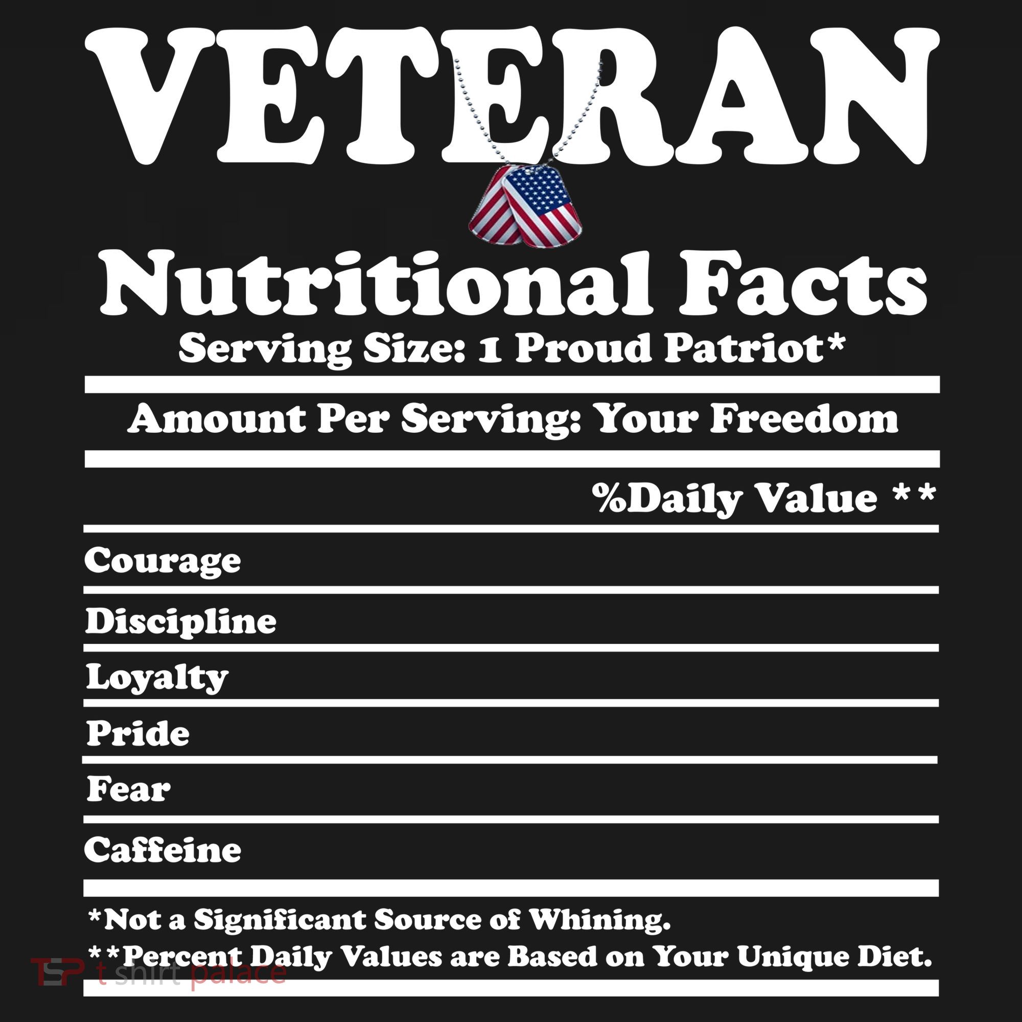 Veteran Nutritional Facts Proud Patriot Women's Hoodie