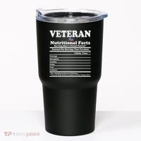 Veteran Nutritional Facts Proud Patriot Tumbler thumb 0