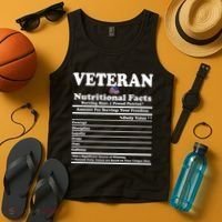 Veteran Nutritional Facts Proud Patriot Tank Top thumb 4