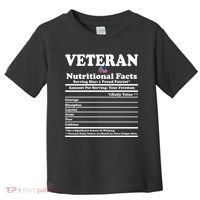 Veteran Nutritional Facts Proud Patriot Toddler T-Shirt thumb 0