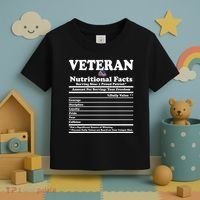 Veteran Nutritional Facts Proud Patriot Toddler T-Shirt thumb 3