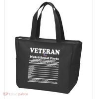 Veteran Nutritional Facts Proud Patriot Tote Bag thumb 3