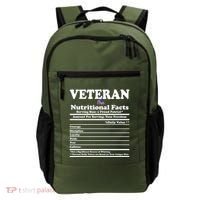 Veteran Nutritional Facts Proud Patriot Backpack thumb 0